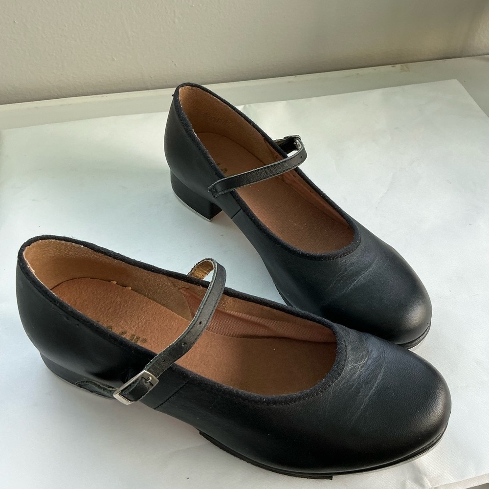 BLOCH Techno Tap Ladies Black Leather Mary Jane-Style Dance Shoe Fits Like Sz5 - Picture 7 of 11